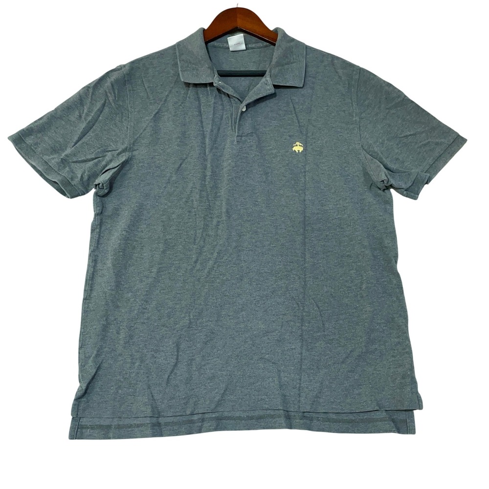 Brooks Brothers 346 Men's L Gray Original Fit Polo Shirt Cotton